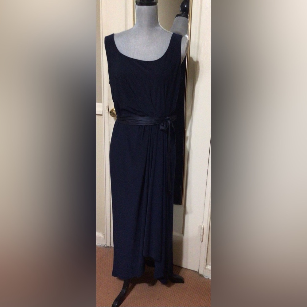 Ralph Lauren Navy Asymmetrical Dress